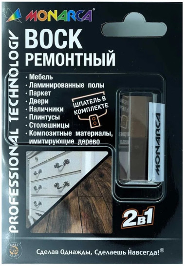 Воск ремонтный «2-в-1», цвет M11-1/2 Дуб романский/Темный вяз