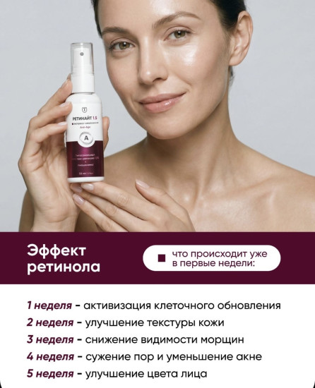 Крем для лица антивозрастной с ретинолом 1.5% «Ретинайт»