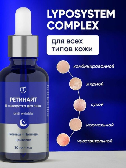 Сыворотка для лица с ретинолом 1% «Аnti wrinkle»