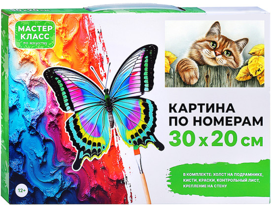 Картина по номерам «Рыжая кошечка»