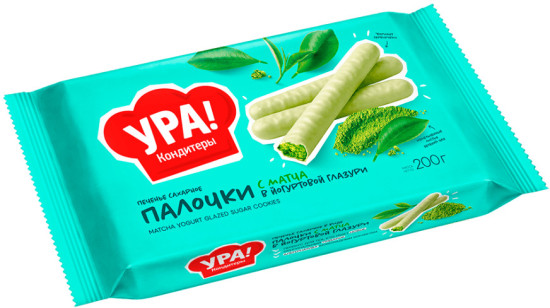 Печенье Палочки С Матча В Йогуртовой Глазури 200 Г