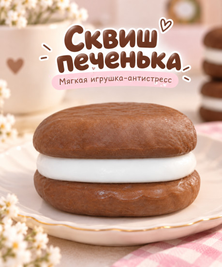 Сквиш-печенье антистресс