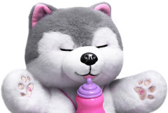Игрушка интерактивная «Щенок хаски с бутылочкой» - Фото 8