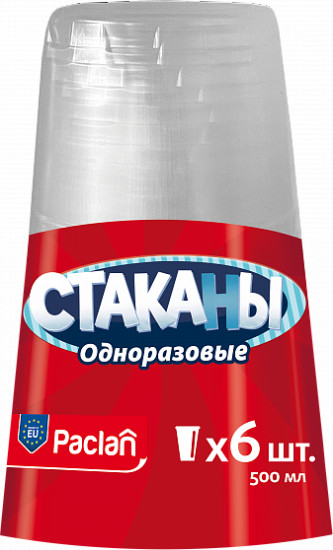 Стакан пластиковый бесцветный Party