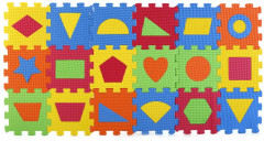 Мини-коврик сборный «Пазлы с фигурами» - Фото 1