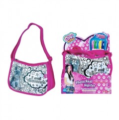 Сумка раскраска "Hipster" с рисунком собачки, 27 см - Фото 1