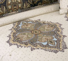 Комплект постельного белья «София» (арт. 19329/2, евро, бязь, 2 наволочки 70х70), цвет бежевый - Фото 1