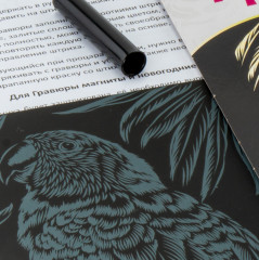 Гравюра «Попугай на ветке» - Фото 2