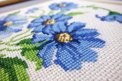 Набор для вышивания «Синие цветочки» - Фото 1