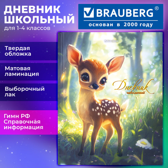 Дневник школьный 1–4 класс «Оленёнок»