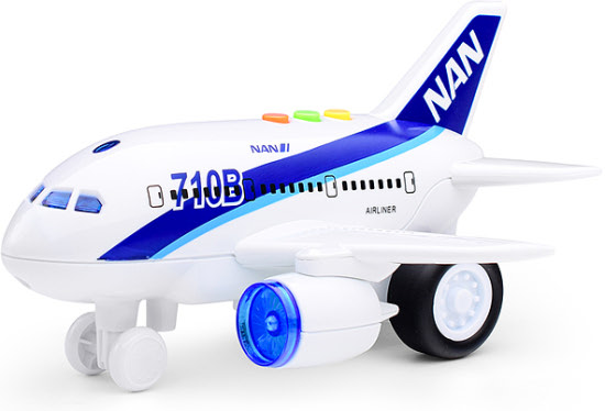 Самолёт инерционный «Авиация» 1:200, свет и звук