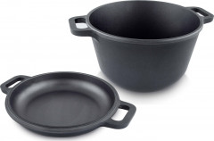 Кастрюля-казан с крышкой-сковородой - Фото 1