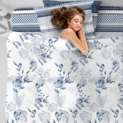 Комплект постельного белья «Белый вальс» (арт. 327/1, 1,5-спальный, поплин, 2 наволочки 70х70) - Фото 1
