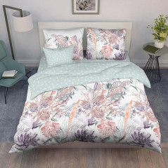 Комплект постельного белья «Цветариум» (арт. 70084/1, 1,5-спальный, перкаль, 2 наволочки 70х70) - Фото 1