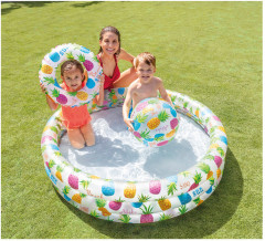 Набор пляжный: бассейн, мяч, круг - Фото 1