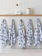 Комплект вафельных полотенец «Колокольчики» - Фото 2