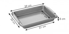 Противень для выпечки глубокий «Delicia Gold» (39x26 см) - Фото 1