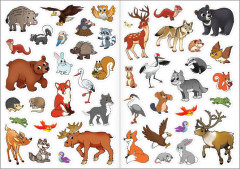 Многоразовые наклейки «Изучаем животных» - Фото 2