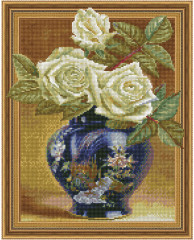 Мозаика алмазная «Бузин. Розы в восточной вазе» - Фото 1