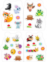 Набор раскрасок с наклейками «Котёнок и друзья» - Фото 4