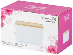 Набор блюд для холодца «Белые розы» - Фото 3