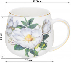 Кружка-бочонок «Белый шиповник» - Фото 1