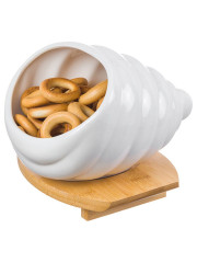 Банка для печенья на подставке «Ракушка» - Фото 1