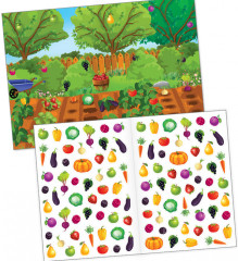 Наклейки многоразовые «Что где растёт» - Фото 1