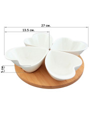 Менажница на подставке «Сердце» - Фото 1