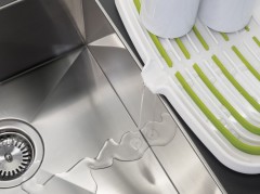 Сушилка для посуды «Arena», белая/зеленая - Фото 2
