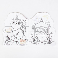 Принцесса. Раскраска с наклейками - Фото 1