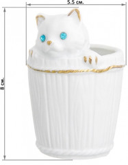 Вазочка под зубочистки «Кошечка в кадушке» - Фото 1