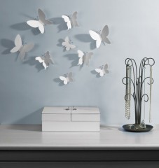 Декор для стен «Mariposa» (9 элементов), белый - Фото 1