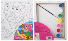 Холст с красками по номерам «Добрая русалка» - Фото 1