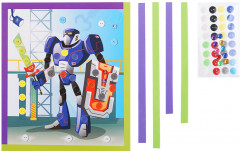 Аппликация из пуговиц «Робот» - Фото 1