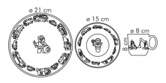 Набор посуды «Bambini», машинки - Фото 1