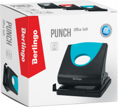 Дырокол пластиковый с линейкой - Фото 1