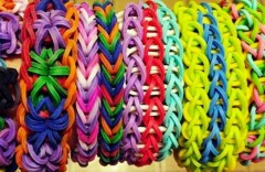 Набор резинок для плетения браслетов, синий - Фото 3