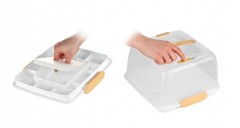 Охлаждающий поднос с крышкой «Delicia» (28x28 см) - Фото 2