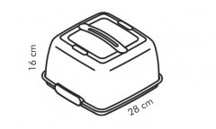 Охлаждающий поднос с крышкой «Delicia» (28x28 см) - Фото 3