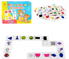 Домино логическое «Цвет и форма» - Фото 1
