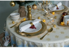 Скатерть круглая «Christmas time» - Фото 1