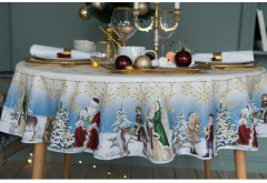 Скатерть круглая «Christmas time» - Фото 2