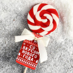 Леденец на палочке со вкусом клубники «Со вкусом Нового года» - Фото 1