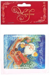 Магнит декоративный «Дед Мороз в санях» - Фото 1