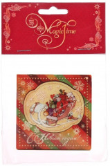 Магнит декоративный «Сани с подарками» - Фото 1