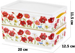 Набор емкостей для холодца «Маки» - Фото 1