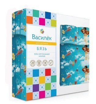 Детский комплект постельного белья «Василек Тeenager» (арт. 3692/2, 1,5 спальное, бязь, 1 наволочка 70х70) синий