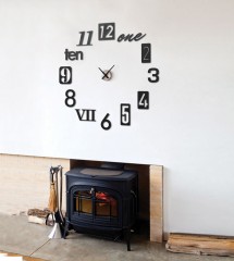 Часы настенные «Numbra», черные - Фото 4