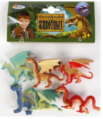 Набор игрушек пластизоль «Драконы» - Фото 1